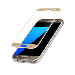 Vitre de Protection Film Protecteur d'Ecran Full Cover Integrale en Verre Trempe Couleur Samsung Galaxy S7 gold