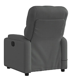 Avis vidaXL Fauteuil de massage inclinable Gris foncé Tissu