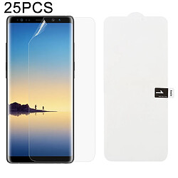 Wewoo Film protecteur avant à couverture intégrale en d'hydrogel doux de 25 PCS avec alcool coton + carte à gratter pour Galaxy Note 8