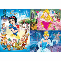 Ludendo Puzzles SuperColor 3x48 pièces - Disney Princesses - Princesses