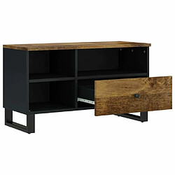 Avis Maison Chic Meuble TV scandinave - Banc TV pour salon 80x33x46 cm bois de manguier et d'ingénierie -MN91317