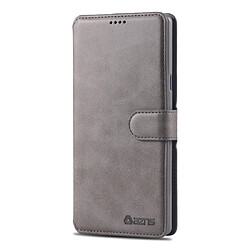 Wewoo Housse Coque Pour Galaxy Note 9 AZNS Texture du mollet Etui en cuir avec rabat horizontal magnétique support et logements cartes et cadre photo Gris