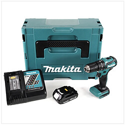 Makita DHP 483 Y1J-D Perceuse-visseuse à percussion sans fil 18V 40Nm en Makpac + 1x 1,5 Ah batterie + chargeur