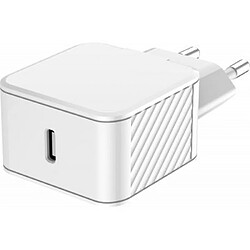 BigBen Connected Chargeur Secteur 25W Power Delivery - 100% Plastique recyclé Blanc