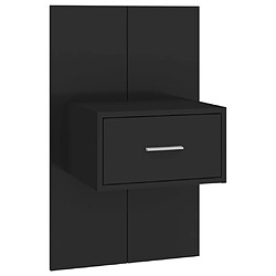 Acheter vidaXL Tables de chevet murales 2 pcs Noir