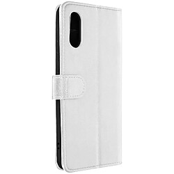 Avizar Étui Samsung Galaxy A02 Vintage Porte-carte Fonction Support blanc