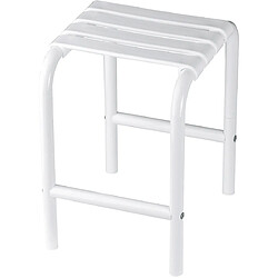 tabouret de sécurité - avec 4 pieds - 485 x 340 mm - en époxy blanc - pellet 047650