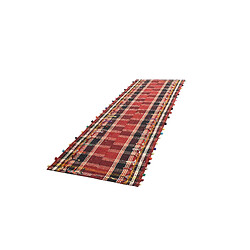 Vidal Tapis de laine 417x130 rouge Jajim