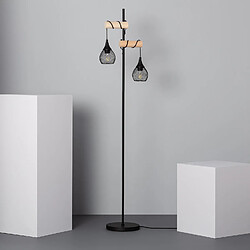 Ledkia Lampadaire Monah Noir