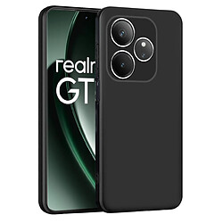 Htdmobiles Coque pour Realme GT 6 et GT 6T 5G - housse etui silicone gel fine + film ecran - NOIR pas cher