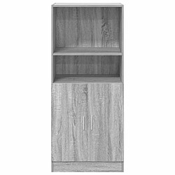 Avis vidaXL Armoire de cuisine sonoma gris 57x41,5x131,5 cm bois ingénierie