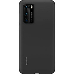 Huawei Coque pour Huawei P40 en Silicone avec système aimanté Noir