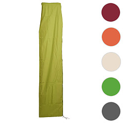 Mendler Housse de protection HWC pour parasol jusqu'à 3,5 m, housse avec fermeture éclair ~ vert clair