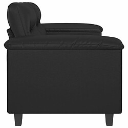 Acheter Maison Chic Canapé à 2 places,Sofa de Salon,Canapé droit Noir 120 cm Similicuir -GKD930111