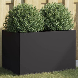 vidaXL Jardinière noir 62x40x39 cm acier