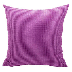 Taie D'oreiller à Jet Doux Housse De Coussin De Taille Pour Canapé Carré Violet 50 X 50 Cm