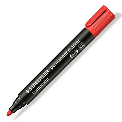 Marqueur permanent Staedtler Lumocolor 352-2 Rouge (10 Unités)