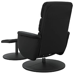 Acheter vidaXL Fauteuil inclinable de massage avec repose-pied noir similicuir