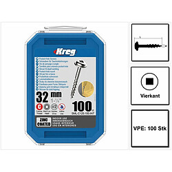 KREG Vis à tête cylindrique bombée 32 mm 100 pièces (SML-C125-100)