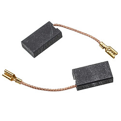 vhbw 2x Balais de charbon pour moteur 17,5 x 10 x 5mm compatible avec AEG AG 1200-125 X, AG 1300-125 XC, DKE 1300, DME 1300 outil électrique