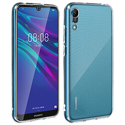 Avizar Coque Huawei Y6 2019 / Y6S Silicone Gel + Film Ecran Verre Trempé transparent