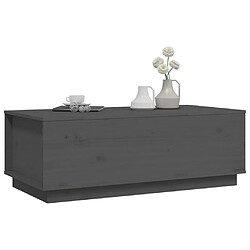 Acheter Maison Chic Table basse,Table Console Table d'appoint, Table pour salon Gris 100x50x35 cm Bois massif de pin -MN14368