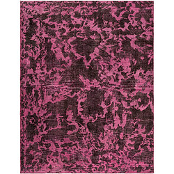 Vidal Tapis de laine 280x215 rose Vintage Royal pas cher