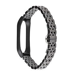 Bracelet en métal céramique, cinq perles noires pour votre Xiaomi Mi Band 5/Mi Band 6