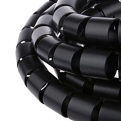 PE Cable Tidy Wire Storage Cable Organizer Spiral Wrap Black pas cher