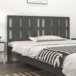 Maison Chic Tête de lit scandinave pour lit adulte,Meuble de chambre Gris 165,5x4x100 cm Bois massif de pin -MN87168