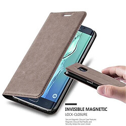 Cadorabo Coque Samsung Galaxy S6 EDGE Etui en Brun