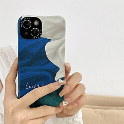 GUPBOO Étui pour iPhone13 Coque en silicone pour téléphone portable à couture artistique