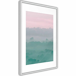 Paris Prix Affiche Murale Encadrée Morning Fog 20 x 30 cm Blanc