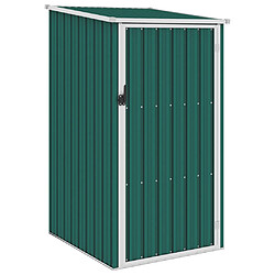 Helloshop26 Abri de jardin cabane cabanon maison de stockage remise extérieur hangar outils robuste 87 x 98 x 159 cm acier galvanisé vert 02_0022380