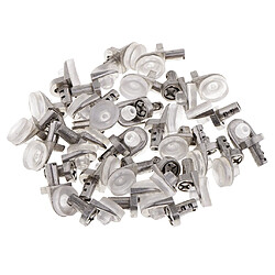 50 / 30Pcs support de meuble étagère support de tablette en verre Pegs 22x12x13mm