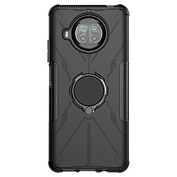 Coque en TPU anti-chute, anti-rayures avec béquille pour votre Xiaomi Mi 10T Lite 5G/Redmi Note 9 Pro 5G/Mi 10i 5G - noir