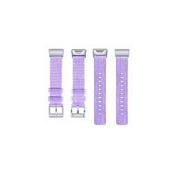 Acheter YP Select Bandes compatibles avec Fitbit Charge 3, bracelet de montre respirant en tissu tissé - Violet