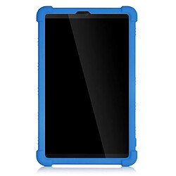 Coque en silicone souple avec béquille coulissante bleu pour votre Lenovo Tab M8 8705/8505