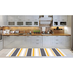 Alter Tapis de cuisine, 100% Made in Italy, Tapis antitache avec impression numérique, Tapis antidérapant et lavable, Modèle Ebini, 240x52 cm