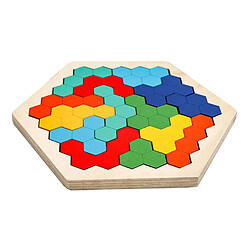 Hexagone Tangram Puzzle 3D Puzzles Casse-tête Blocs Conseil Jouets Préscolaires Multi Couleur