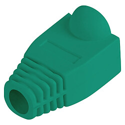 Couvercle en caoutchouc Lanberg pour connecteur RJ45, vert Paquet de 100 unités