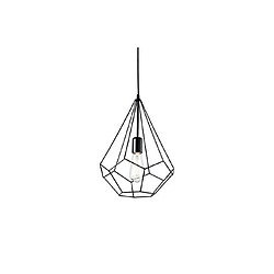 Ideal Lux Suspension Ampolla Métal Noir 1 ampoule 60cm