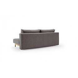 Acheter Inside 75 INNOVATION LIVING Canapé design TRYM convertible lit 140*200 cm tissu Mixed Dance Grey