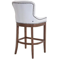 Non Tabouret de bar Lakewood en cuir véritable, clair antique pas cher