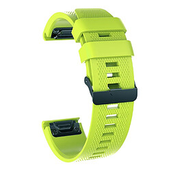 Avis Bracelet en silicone souple vert pour votre Garmin Fenix 6X/6X Pro/Fenix 5X/Fenix 5X Plus 26mm