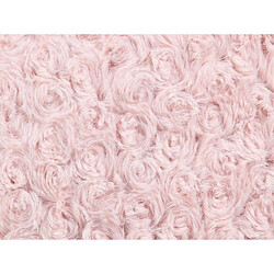 Atmosphera, Createur D'Interieur Coussin déhoussable fourrure bouclée 45x45 cmCharme - rose - Atmosphera pas cher