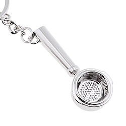 Avis Café Tamper Porte-clés Porte-clés Anneau Café Accessoires Argent Portafilter