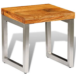 vidaXL Table basse bois massif