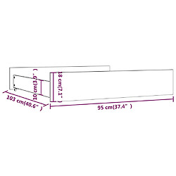 vidaXL Tiroirs de lit 2 pcs bois de pin massif pas cher