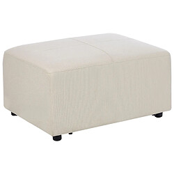 Beliani Ottoman KOHLO Beige clair Tissu